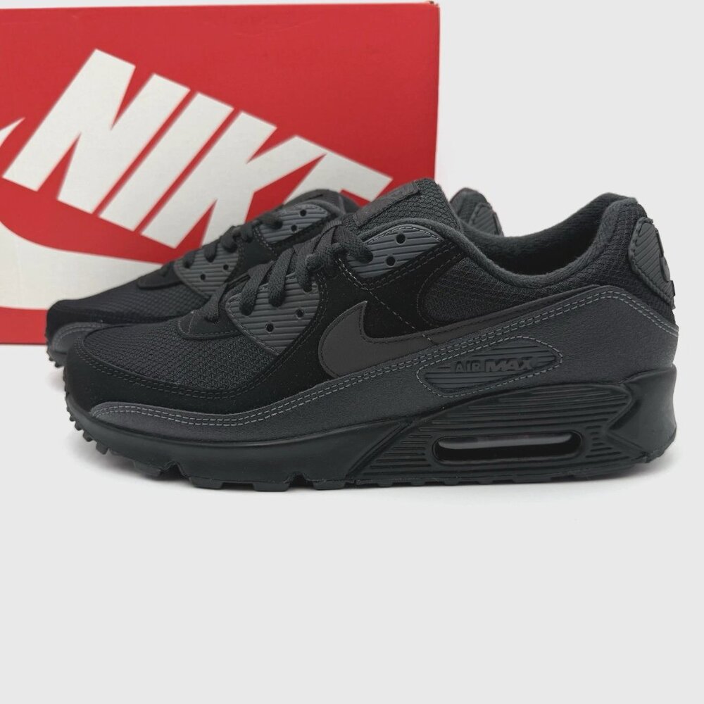 Nike Air Max 90 Sneakers Size 11.5 Men's Black /Anthracite HQ3828-002 New